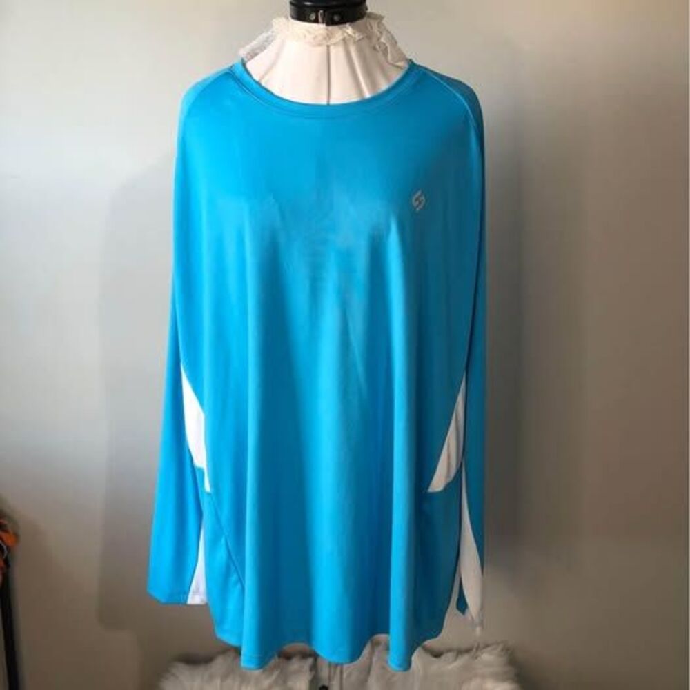 NWT 3X Hodo Sports Blouse Ultraviolet Protection Factor 50+ pit-pit=28” C5564
